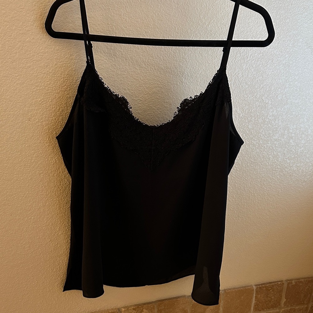 Ann Taylor Factory Black Lace Camisole